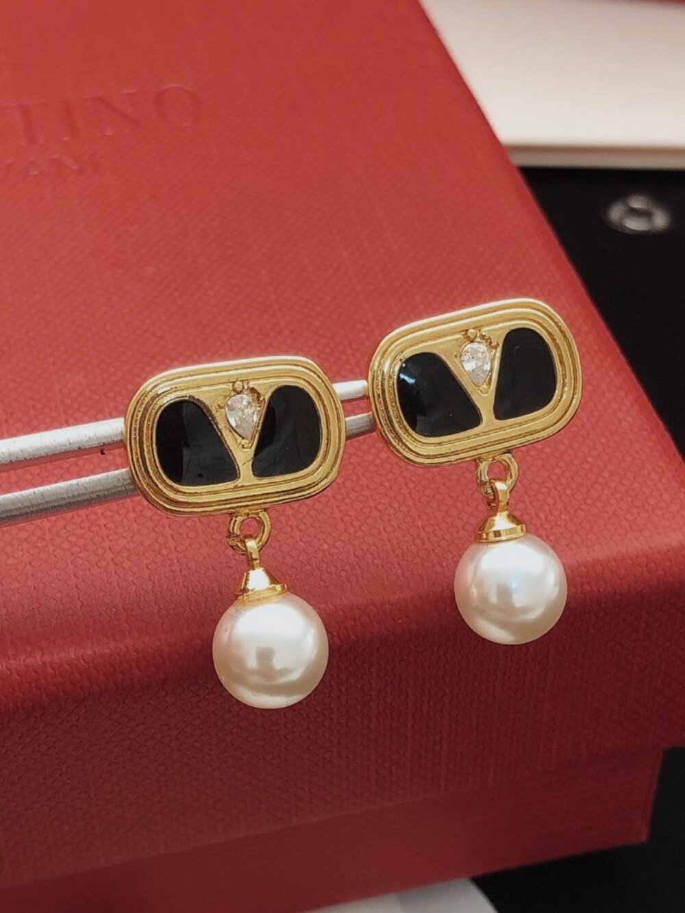 Valentino Pearl Stud Earrings